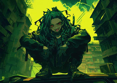 Green-Haired Anime Girl