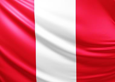 Peruvian Flag, national symbol of Perdu