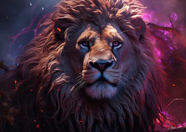 Majestic Lion Portrait