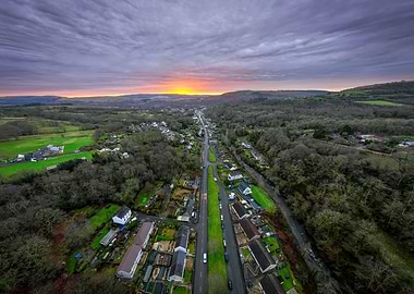 Sunrise Over Lower Cwmtwrch