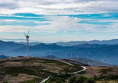 Wind Turbines in Mountains