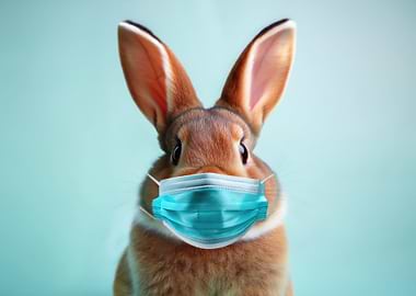 Bunny in Face Mask