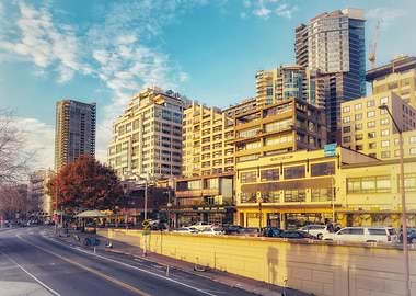 Seattle Waterfront Skyline