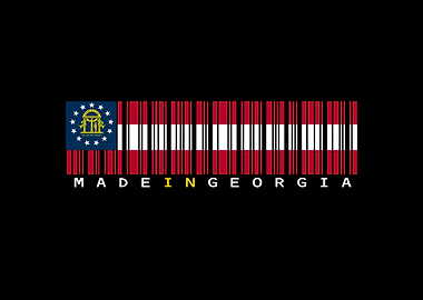 Georgia State Flag Barcode