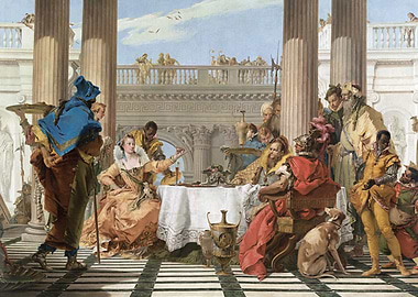 Feast in a Roman Courtyard