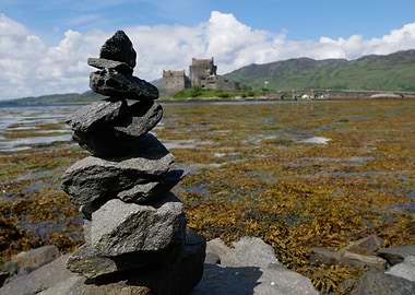 Stone Cairn by the Sea