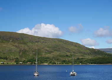 Sailboats at Anchor