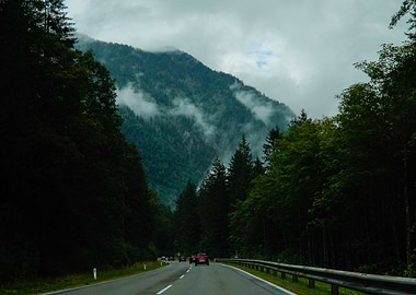 Road in the Alps of Austria
