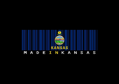 Kansas State Flag Barcode