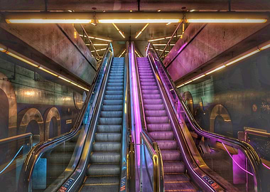 Neon Escalators