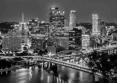 Pittsburgh Skyline at Night