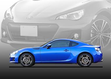Blue Subaru BRZ Coupe