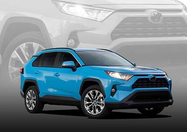 Blue Toyota RAV4