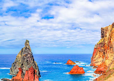 Red Cliffs and Ocean