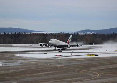 Emirates A380 Takeoff
