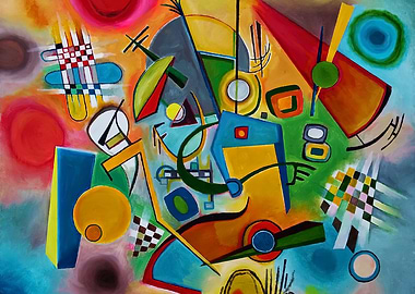 Wassily Kandinsky Abstract Geometric Painting
