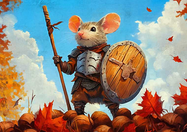 Brave Mouse Warrior