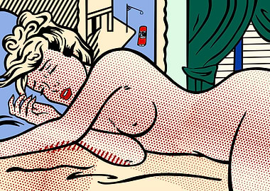 Nude with Street Scene