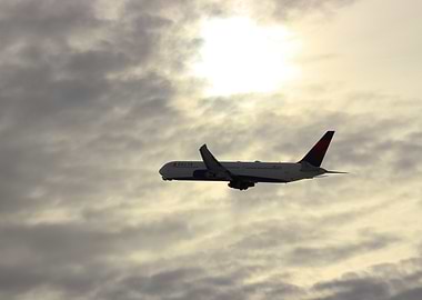 Delta Airplane in Flight
