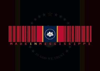 Mississippi Flag Barcode