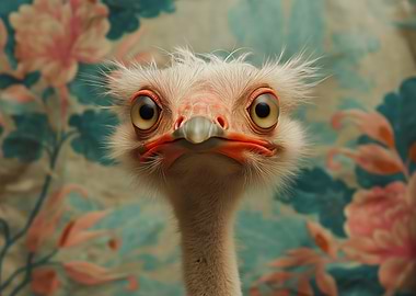 Ostrich Funny Bird