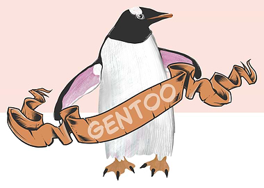 Gentoo Penguin Illustration