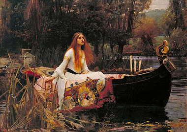 Lady of Shalott in a Boat