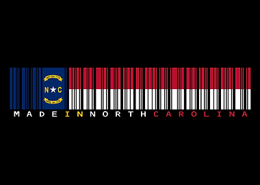 North Carolina Barcode Flag