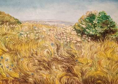 Summer Meadow Painting