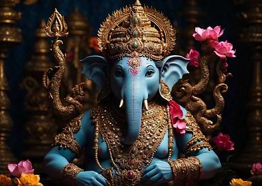 Hindu God Ganesha Statue