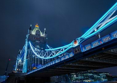 Tower Bridge Night Lights London