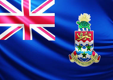 Cayman Islands Flag, reaslitic flag of Cayman islands