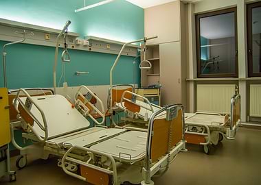 Hospital Room with Beds
