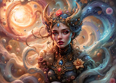 Goddess Freya's Cosmic Dream Realm