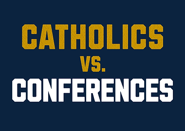 Catholics vs. Conferences ND Football Mancave Decor