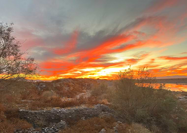 Fiery Sunset South Phoenix