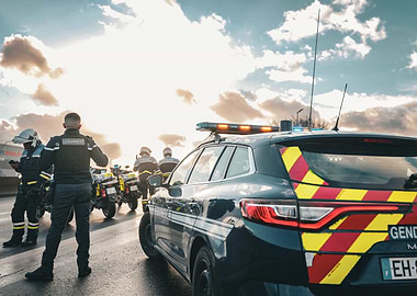 French Gendarmerie Patrol