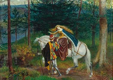 Knight and Lady in Forest