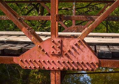 Rusty Bridge Structure