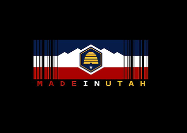 Utah Flag Barcode Design