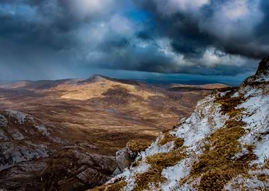 Mountain Landscape with Snow