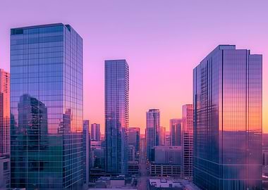 Cityscape at Sunset