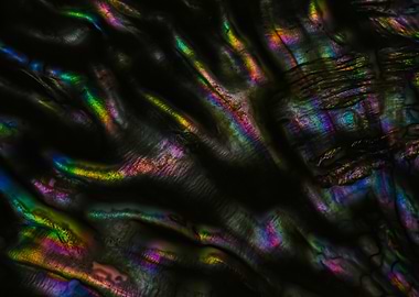 Black Iridescent Abstract Photography