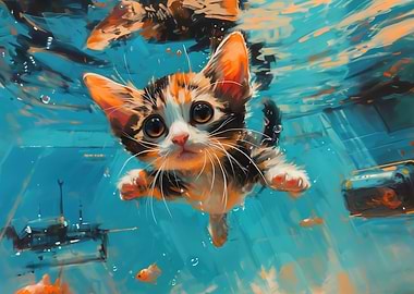 Kitten Underwater Nevermind