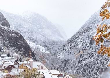Snowy Mountain Village