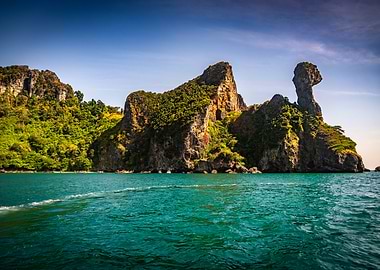 Sea Cliffs and Turquoise Water