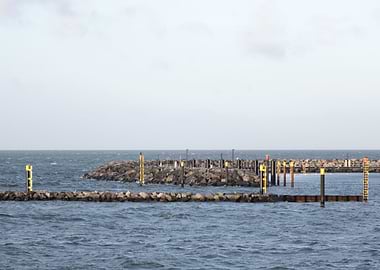 Harbor Entrance with Buoys