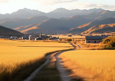Rural Village Landscape