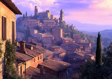 Medieval Hilltop Village