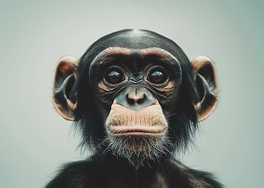 Chimpanzee Portrait Animal